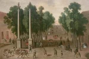 Tržní náměstí v Seville, c.1650